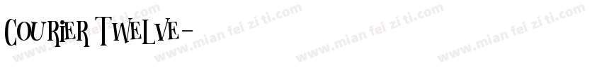 Courier Twelve字体转换